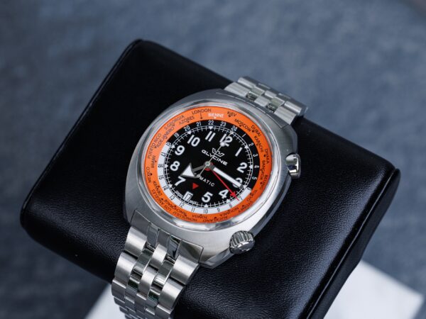 Glycine Airman SST “Pumpkin” Black Ref. GL0309