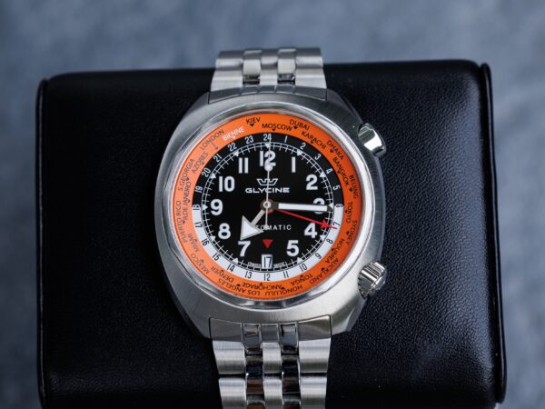 Glycine Airman SST “Pumpkin” Black Ref. GL0309