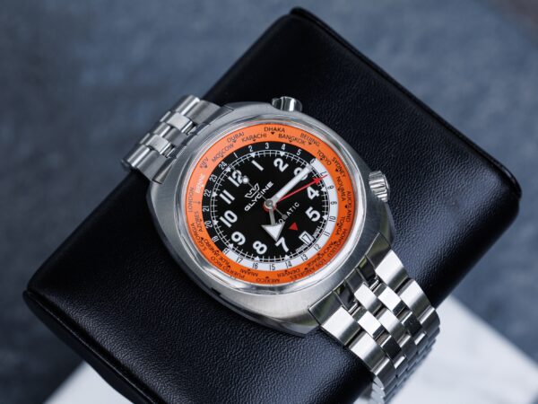 Glycine Airman SST “Pumpkin” Black Ref. GL0309