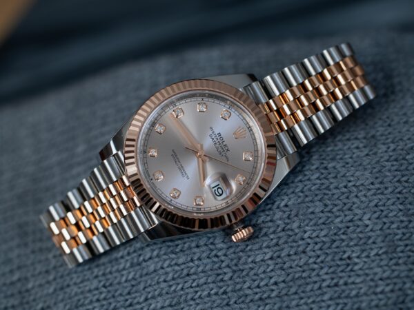 Rolex Datejust 41 - Diamond Dial - Rose Gold - Jubilee