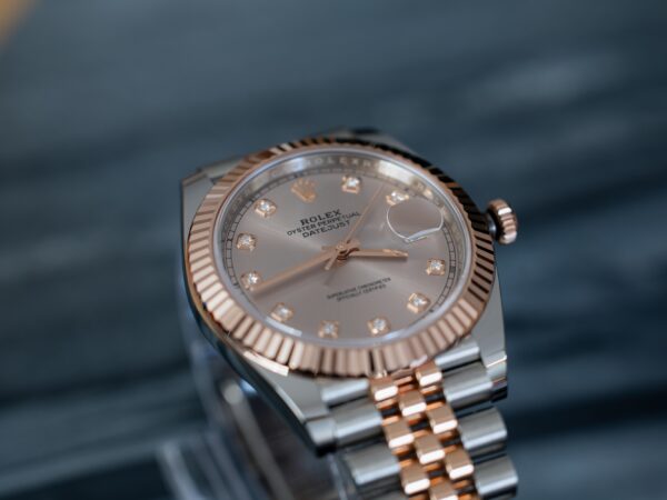 Rolex Datejust 41 - Diamond Dial - Rose Gold - Jubilee