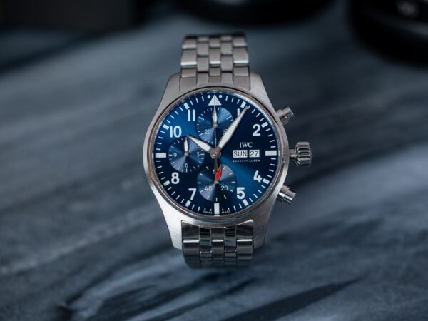 IWC Pilot Chronograph 41mm - Blue + Mega set pasków