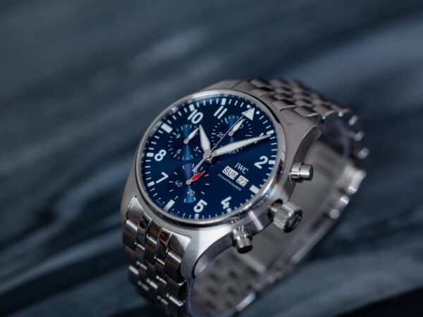 IWC Pilot Chronograph 41mm - Blue + Mega set pasków