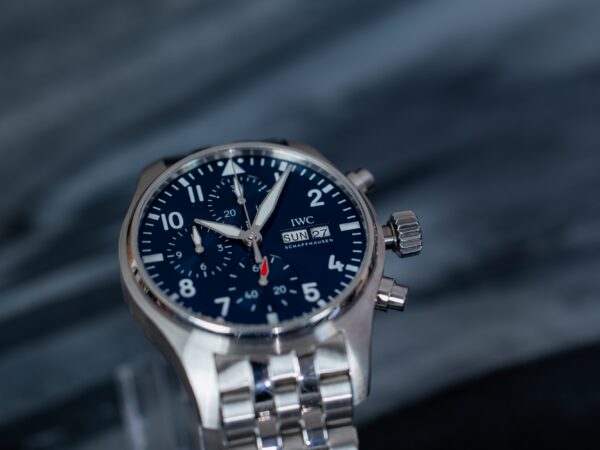 IWC Pilot Chronograph 41mm - Blue + Mega set pasków
