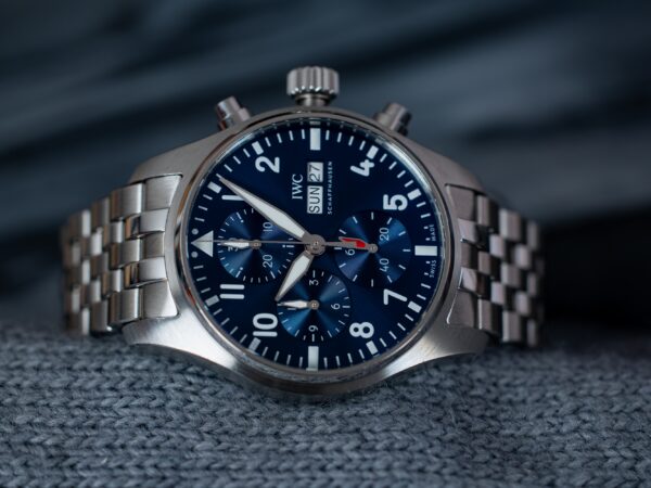 IWC Pilot Chronograph 41mm - Blue + Mega set pasków
