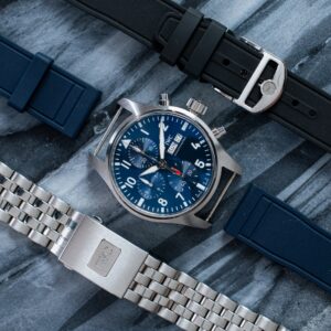 IWC Pilot Chronograph 41mm - Blue + Mega set pasków