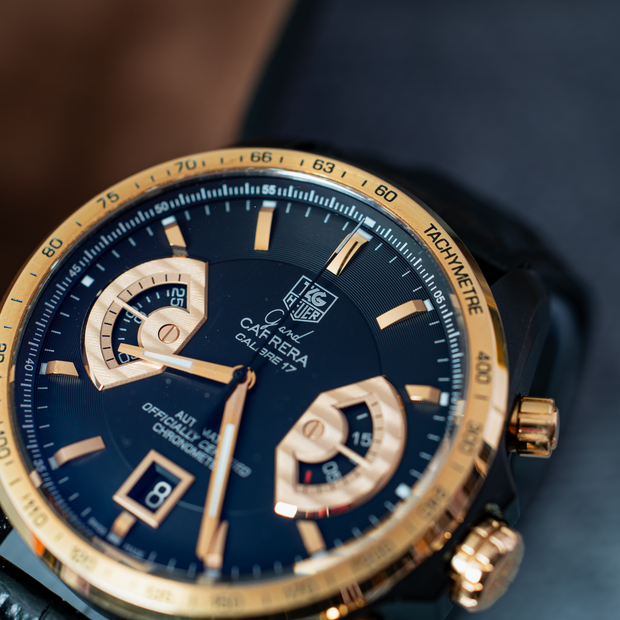 TAG Heuer Grand Carrera Calibre 17 – Titanium & 18k Rose Gold
