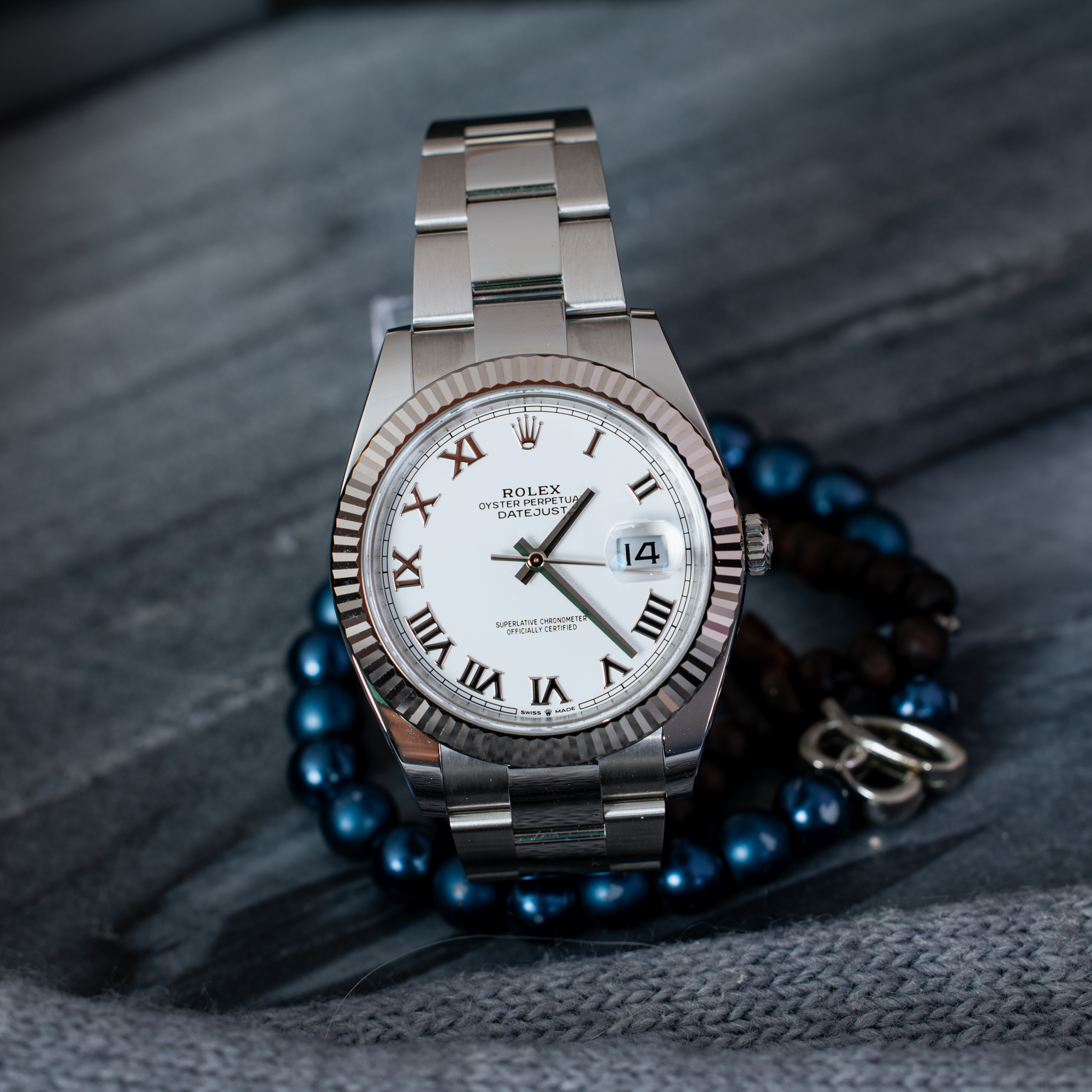 Rolex Datejust 41 White Roman Dial Ref. 126334