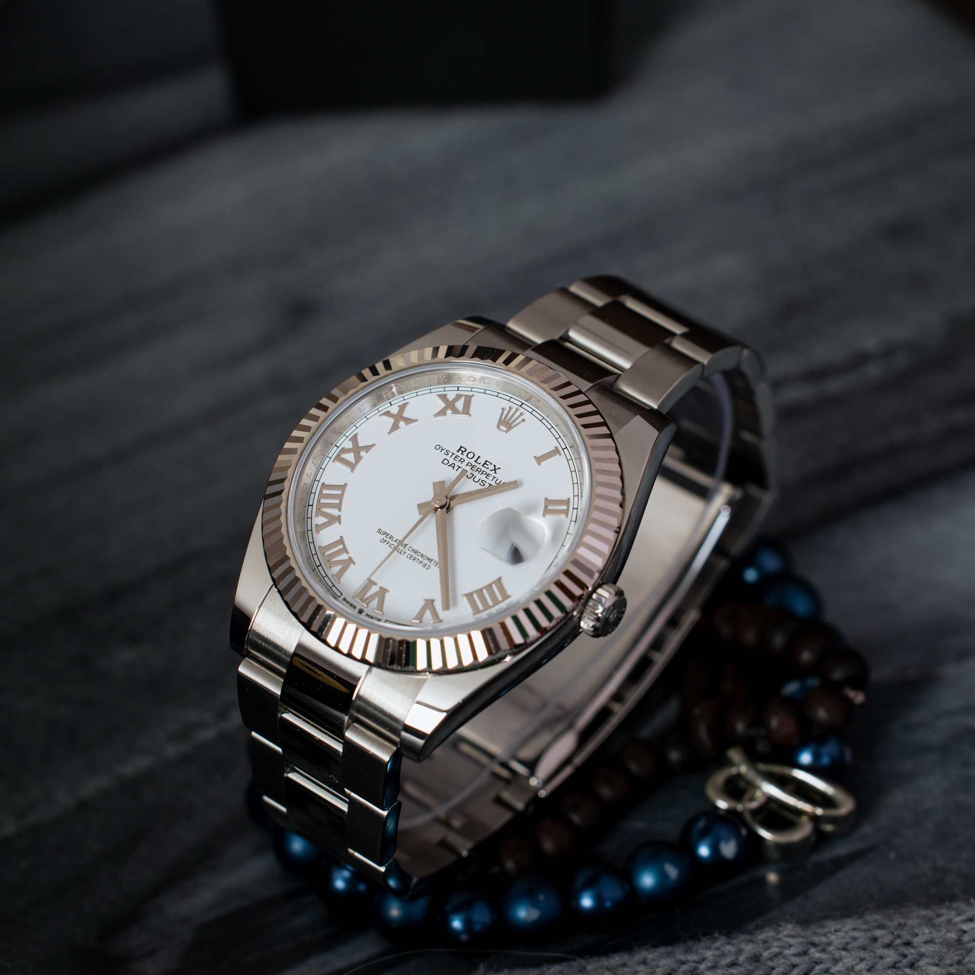 Rolex Datejust 41 White Roman Dial Ref. 126334