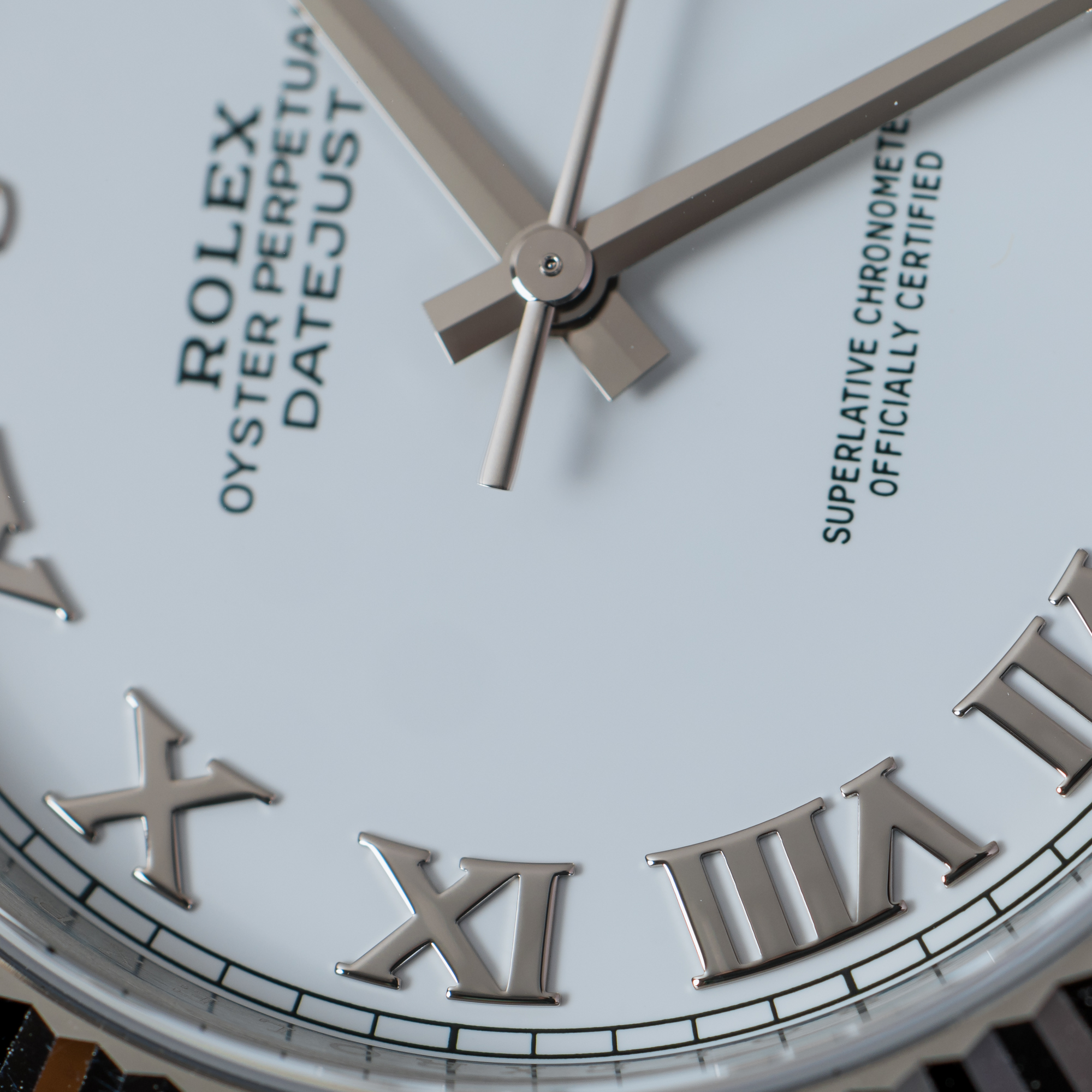 Rolex Datejust 41 White Roman Dial Ref. 126334