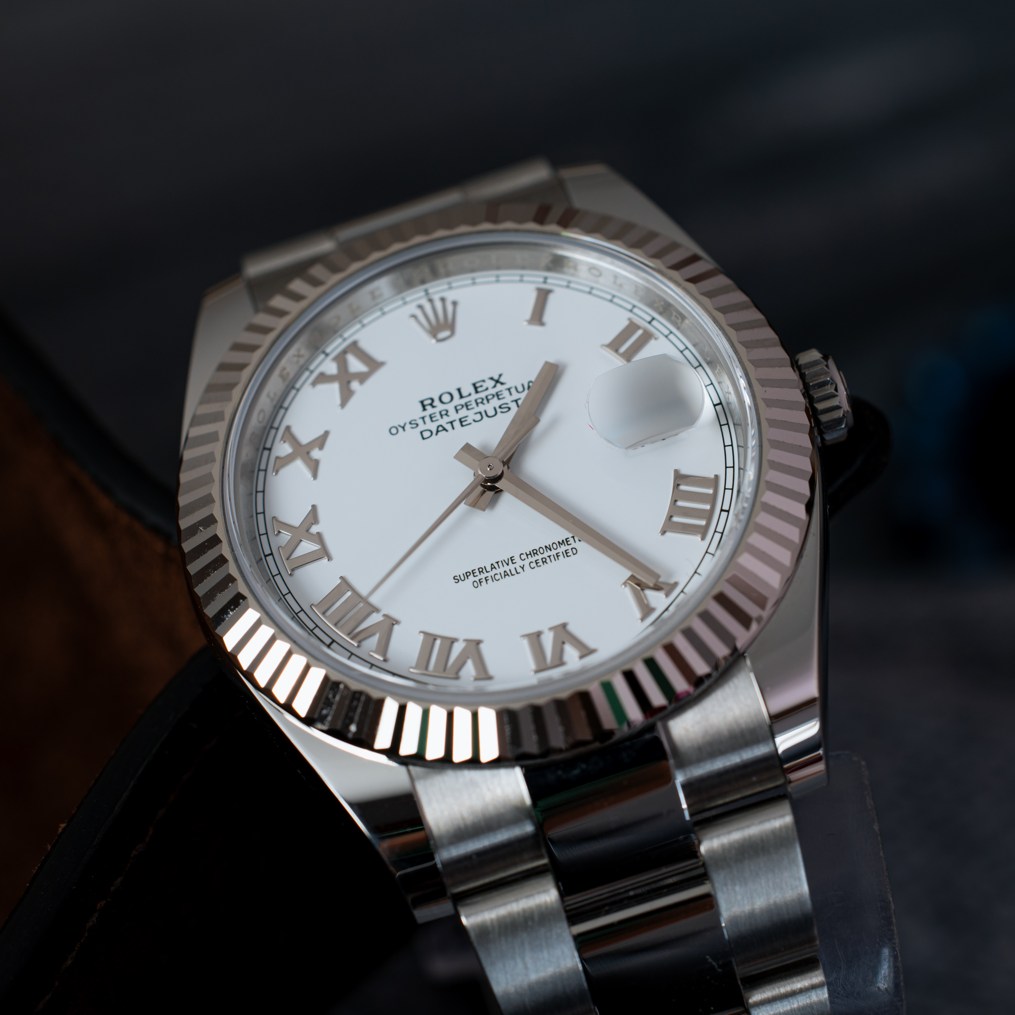Rolex Datejust 41 White Roman Dial Ref. 126334