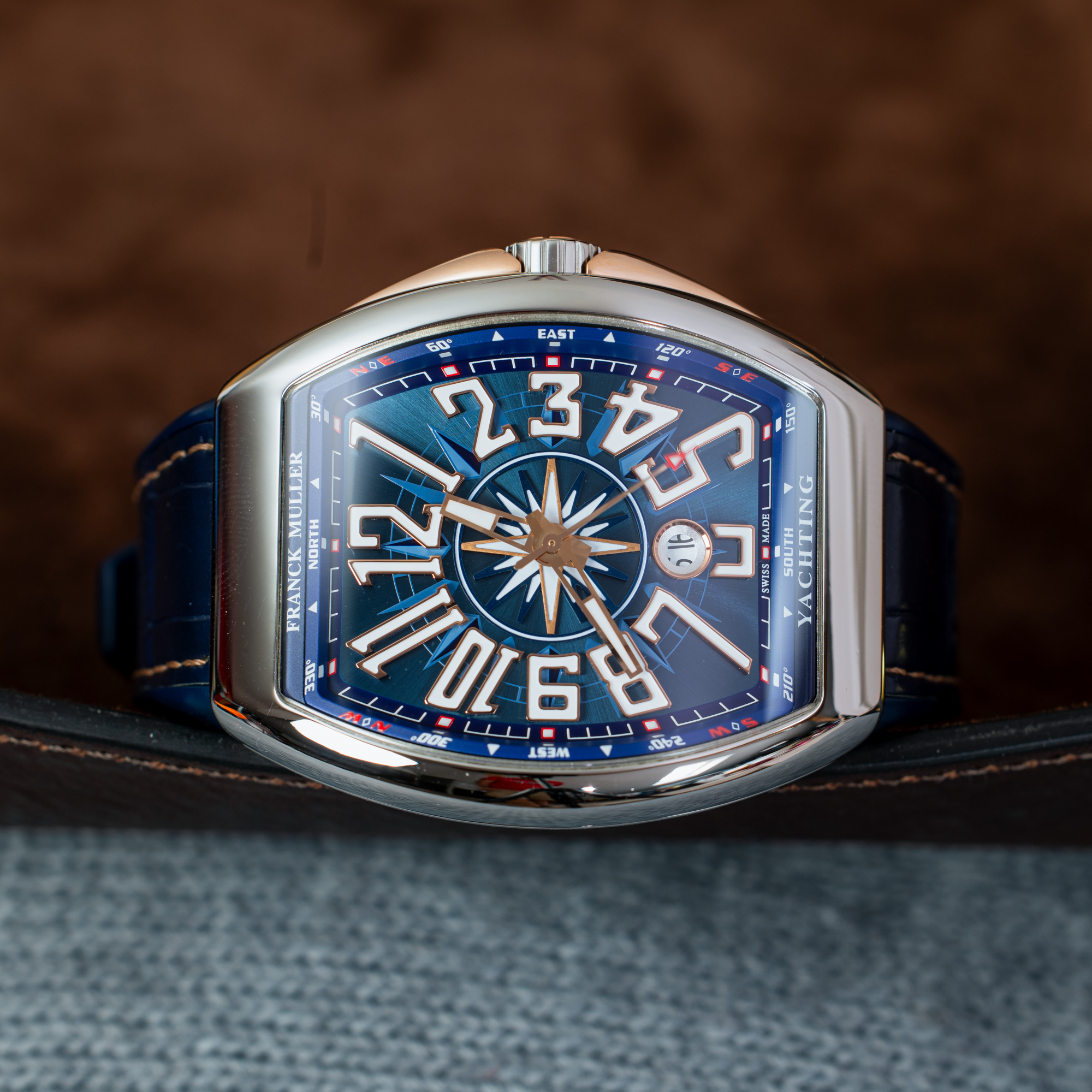 Franck Muller Vanguard Yachting - Blue & Gold