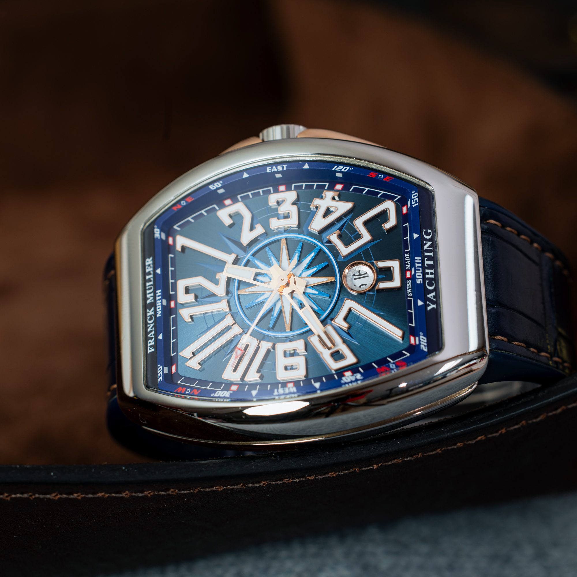 Franck Muller Vanguard Yachting - Blue & Gold