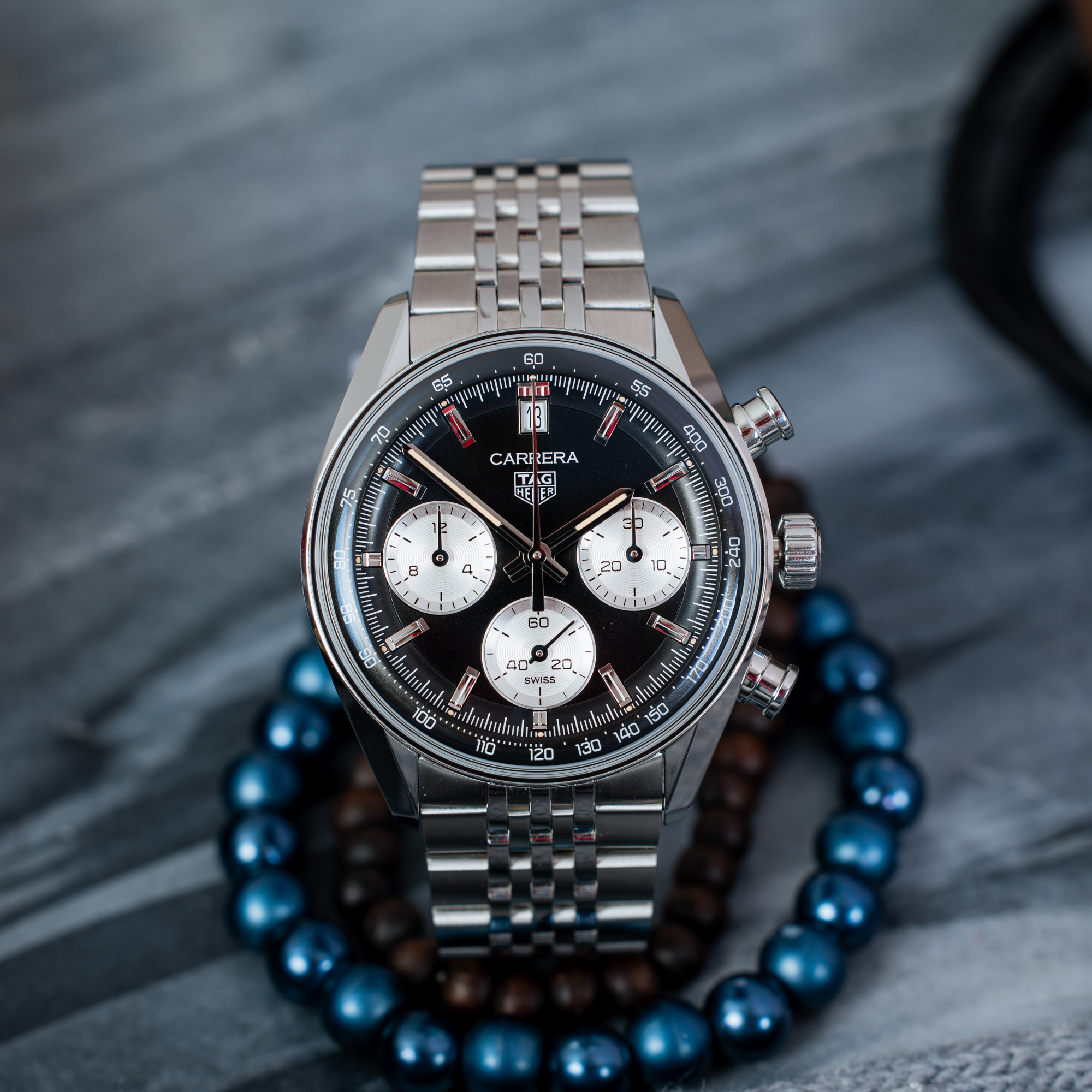 TAG Heuer Carrera Chronograph “Glassbox” + strap