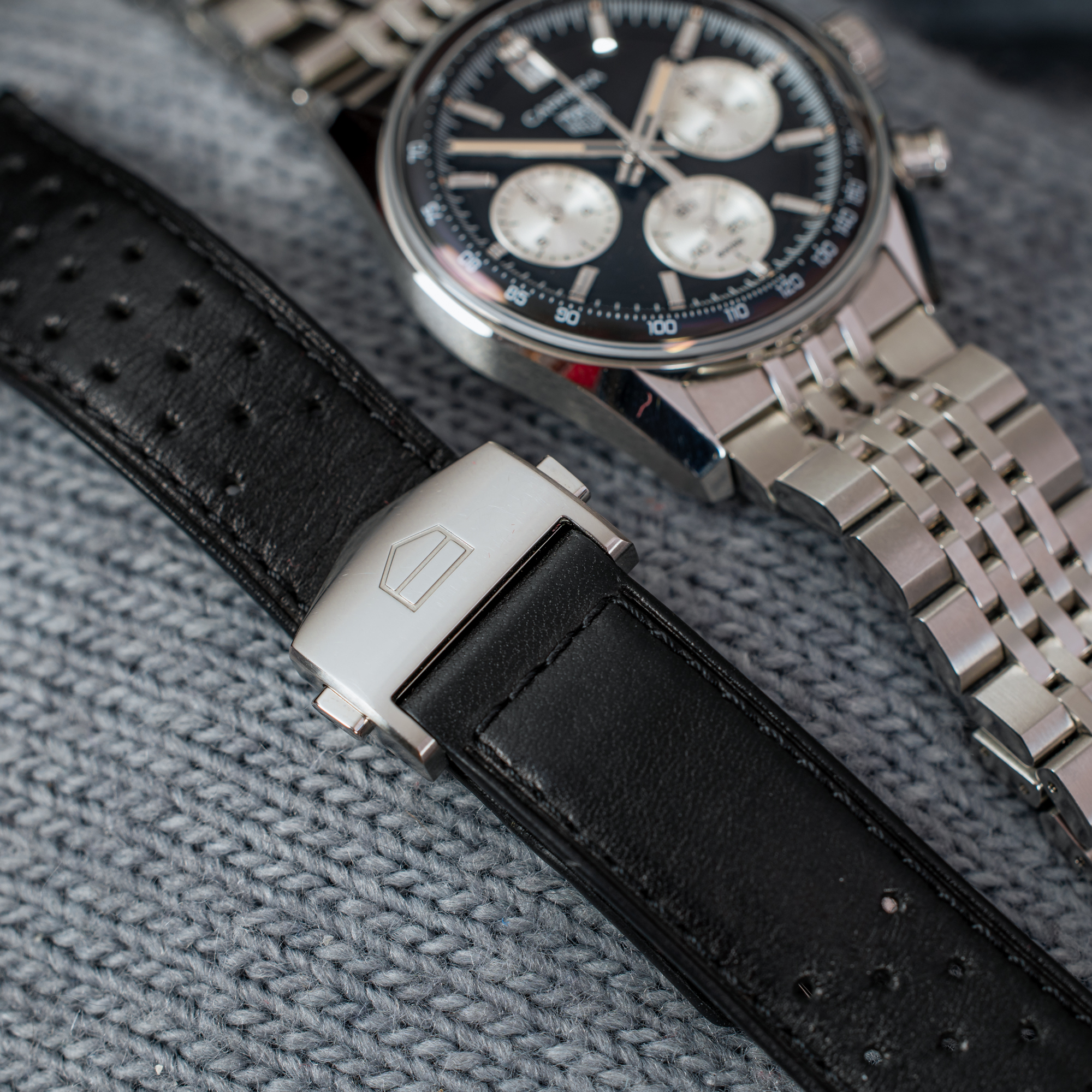 TAG Heuer Carrera Chronograph “Glassbox” + strap