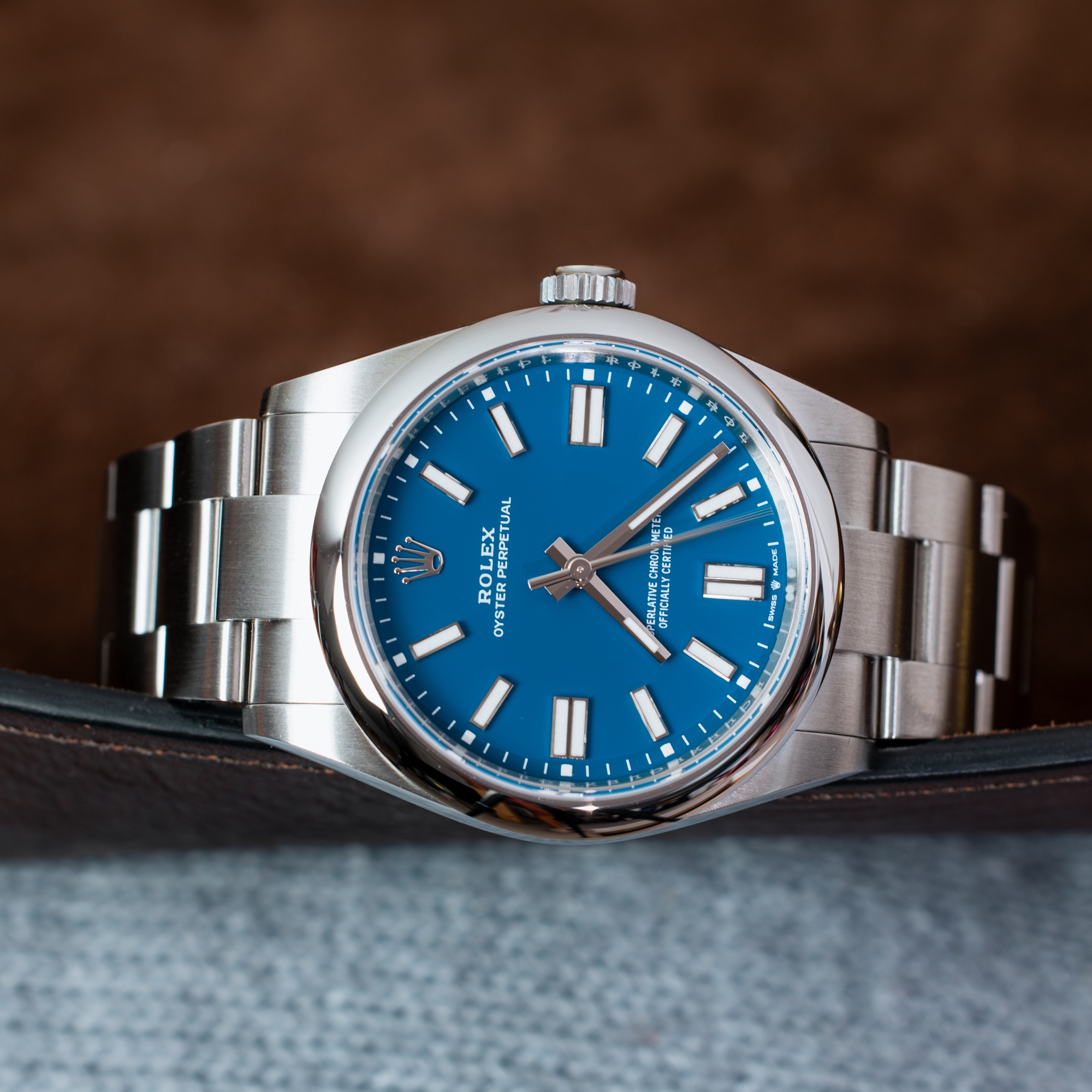 Rolex Oyster Perpetual 41 Med Blue